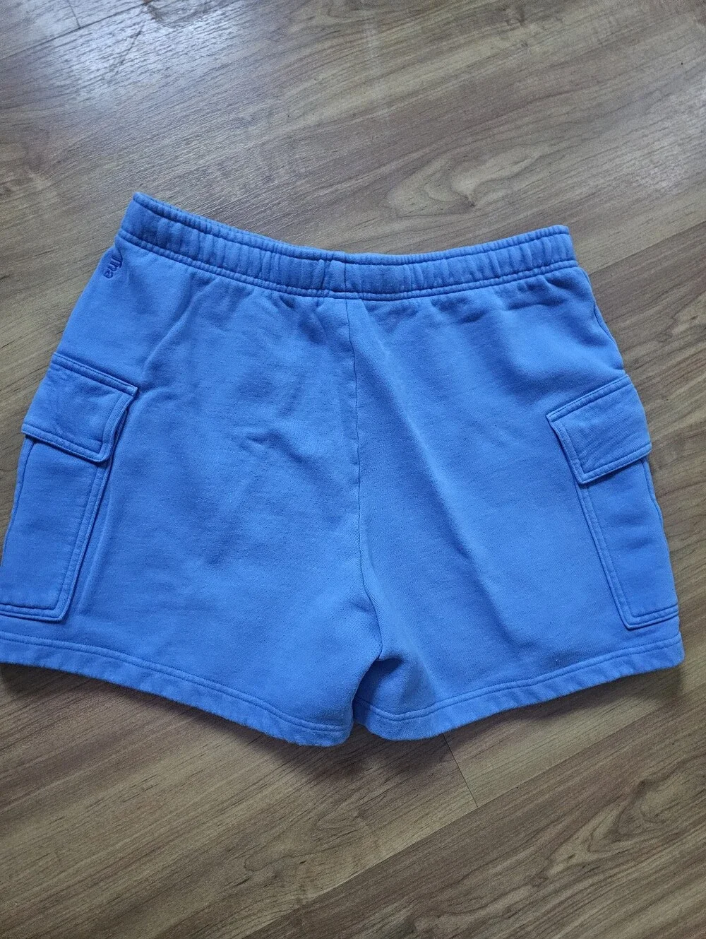 Tna Cozy Fleece Boyfriend Cargo Sweatshorts Blue Size Large